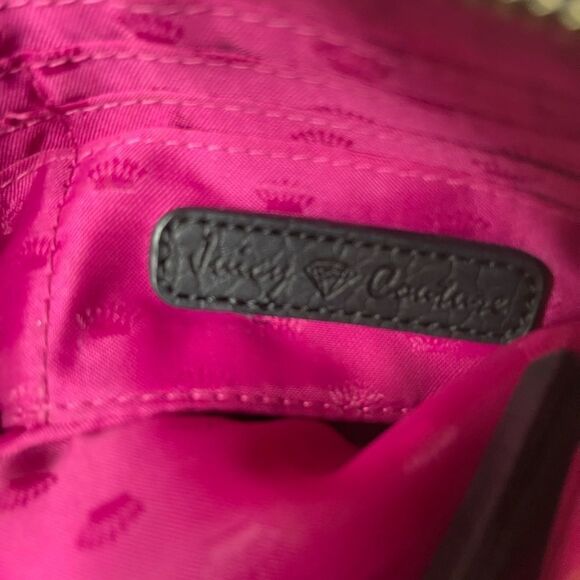 Juicy Couture black wristlet top zipper front zipper with pink lining . - Picture 10 of 10